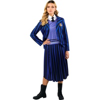 Rubie's Damen Wednesday Nevermore Schuluniform-Kostüm, Blau, Größe XL
