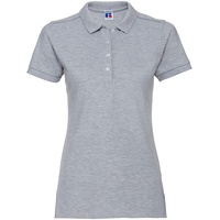 RUSSELL Ladies` Stretch Polo, Light Oxford, XS