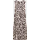 Cecil Midikleid Zebraprint Braun S