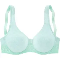nuance by lascana T-Shirt-BH Damen mint-weiß Gr.100C