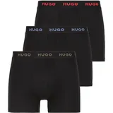 hugo underwear Boxer HUGO UNDERWEAR "BOXERBR TRIPLE", Herren, Gr. XL, bunt (open miscellaneous 972), Jersey, Obermaterial: 95% Baumwolle, 5% Elasthan, körpernah, Unterhosen, mit elastischem Bund