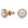 Swarovski Ohrstecker Una Angelic Weiß Roségold-Legierungsschicht