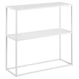 VCM Mid.you Konsolentisch Weiß, Metall, eckig, 79.5x80.5x26 cm, Wohnzimmer, Wohnzimmertische, Konsolentische