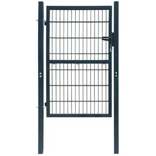 vidaXL 2D Zauntor (Einzeltor) 106 x 170 cm Anthrazitgrau