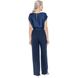 Swing Jumpsuit mit Rundhalsausschnitt, Marine, 46