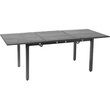 Greemotion Ausziehtisch Toulouse eisengrau, Gartentisch mit Niveauregulierung, witterungsbeständig und pflegeleicht, dekoratives Streckmetall-Gitter, Maße: ca. 140/200 x 90 x 74 cm
