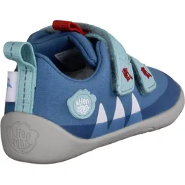 Affenzahn Barfußschuh Lucky Hai Hellblau / Rot 27