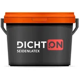 DICHTON Latexfarbe D.41W, weiß seidenglanz, Innenwandfarbe Küche Bad, Latex Wandfarbe abwaschbar