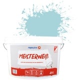 Farbklecks24 Meisterweiß Color, Wandfarbe Blau 6-2 (2,5L),(versch. Farben),hohe Deckkraft