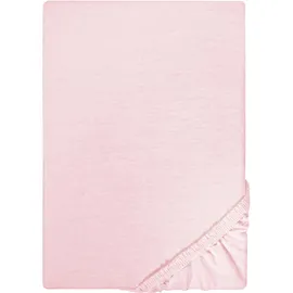 biberna 0077155 Jersey 140 x 200 - 160 x 200 cm hellrosa