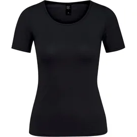 CALIDA Unterhemd "Natural Comfort", Damen, Gr. M (44/46), N-Gr, schwarz, Single Jersey, Obermaterial: 92% Baumwolle, 8% Elasthan, unifarben, normal, Rundhals, Unterhemden Unterhemd, mit Rundhals und reduzierter Pillingbildung