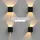 ledscom.de Wandleuchte CUBEL Aluminium 10,0 cm 1x G9 max. 10W schwarz