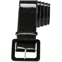 W WIDMANN MILANO Party Fashion - Glitter Gürtel, circa 120 cm, Accessoire für 70er Jahre Disco Kostüme
