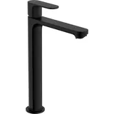 Hansgrohe Rebris S 240 CoolStart, EcoSmart, mit Zugstangen-Ablaufgarnitur, für Waschschüsseln, mattschwarz