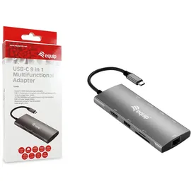 Equip Dock USB-C->HDMI Gigabit LAN, USB3.0.100WPD SD/TF 0.25m
