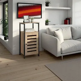 Tectake Beistellschrank 38,5 x 81 x 31,5 cm Braun