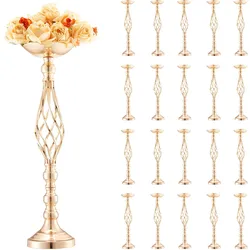VEVOR 20x 58 cm Gold Blumenständer Modern Blumenvase Hochzeit Dekoration Vasen