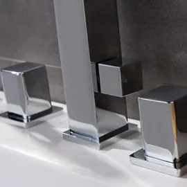 Bernstein Wannenrandarmatur Fliesenrandarmatur 6081C - Design 4-Loch-Badewannenarmatur