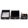 DESIGN DELIGHTS Organizer-Set Schreibtisch Holz 16x21x24 cm Schwarz 3 St.