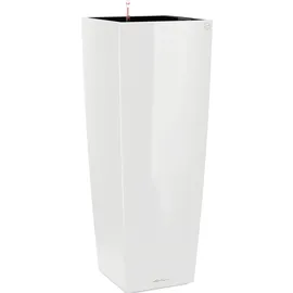 LECHUZA Cubico Alto Komplettset 40 x 40 x 105 cm weiß hochglanz