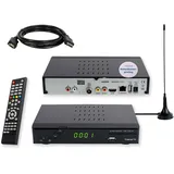 SetOne SET-ONE EasyOne 740 DVB-T2 Bundle, Freenet TV, HDMI Kabel, Antenne