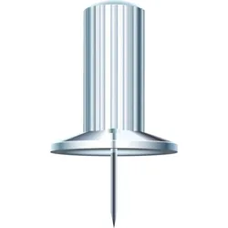 Exacompta 14912E 100x Blisterbox mit 25 Stück Pinnwandnadeln Papic, Ø10mm, Spitze 7mm - Kristall transparent