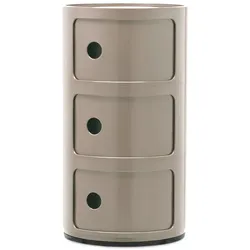 Kartell Componibili 3 Elemente Container taupe