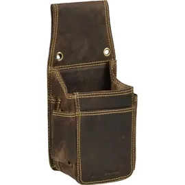 GREENBURRY Vintage Kellnertasche Leder Kellnerhalfter Holster Kellnerbörsenköcher braun
