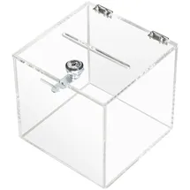 HMF Acryl Spendenbox 15 x 15 x 15 cm 1-tlg. transparent