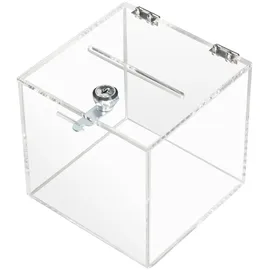 HMF Acryl Spendenbox 15 x 15 x 15 cm 1-tlg. transparent