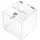 HMF Acryl Spendenbox 15 x 15 x 15 cm 1-tlg. transparent