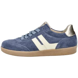 Gabor Damen Sneaker Veloursleder Blau/Weiß 41