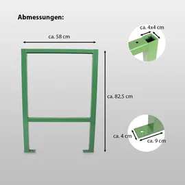 Trutzholm Untergestell Stahl grün Paar