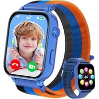 PTHTECHUS Kinder Smartwatch GPS und 4G Telefon, Kinderuhr Smartwatch mit Videoanruf, Voice Chat, Schulmodus, WiFi, Spiele, Wecker, Schrittzähler, Uhr Kinder für Mädchen Jungen 4-12 Jahren - Dunkelblau