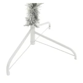 vidaXL Künstlicher Weihnachtsbaum mit Ständer Silber 210 cm PET