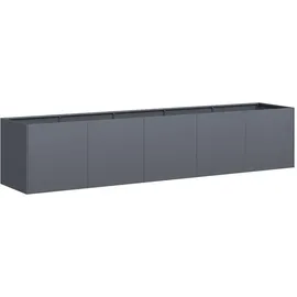 vidaXL Pflanzkübel 200 x 40 x 40 cm Anthrazit
