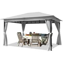 TOOLPORT Gartenpavillon 3 x 4 m inkl. Seitenteile stone