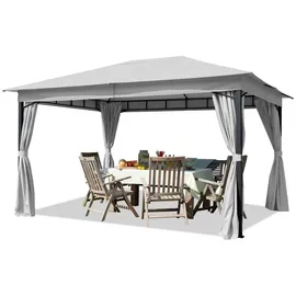 TOOLPORT Gartenpavillon 3 x 4 m inkl. Seitenteile stone