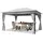TOOLPORT Gartenpavillon 3 x 4 m inkl. Seitenteile stone