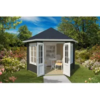 Nordic Holz Gartenhaus NORDIC HOLZ "Pavillon RIVERA 44", grün