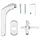 SOTech Fenstergriff CARL Chrom Poliert mit Befestigungsmaterial