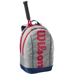 Wilson Tennis-Rucksack Junior/Kinder (Hauptfach+Schlägerfach) grau