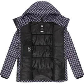 Ragwear Damen Winterjacke mit Hahnentritt-Muster