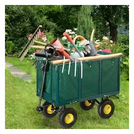 Relaxdays Bollerwagen grün