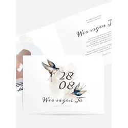 Hochzeitseinladung selbst gestalten mit Spruch und Fotos im Onlinedesigner bei Meine-Kartenmanufaktur.de