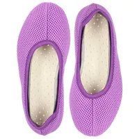 Beck Schläppchen AirBecks Mesh mit atmungsaktiver Sohle Gymnastikschuh (in vielen Farben und Größen erhältlich, robuste und flexible Materialien, leichter Barfußschuh) Laufsohle und Obermaterial sind atmungsaktiv lila 40 EU