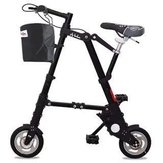 Kcolic 8 Zoll Mini Klappfahrrad Ultraleichtes tragbares Klappfahrrad für Erwachsene Studenten Klappbarer Fahrradträger für Outdoor-Sportarten Radfahren Reisen A,8inch