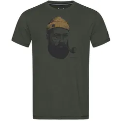 super natural Wander-/Freizeit Tshirt Sailor Tee (Merino-Mix) dunkelgrün Herren