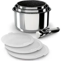 Backen 191107, Topfset 16, 18, 20cm, Edelstahl, 7-teilig, Induktion,