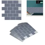 Relaxdays Fliesenaufkleber 10er Set 30,5 x 30,5 x 0,1 cm
